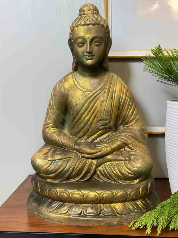 21X13.5 Inch Buddha Statue 3D Relief Mural Sculpture | Table Display