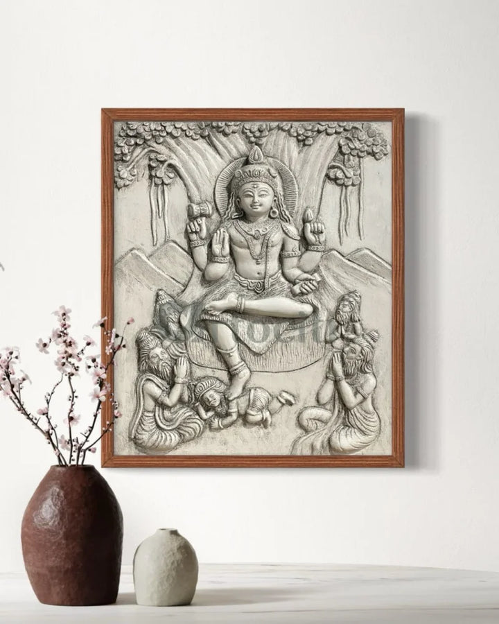 24x20 Inches Dakshinamurthy 3D Relief Mural