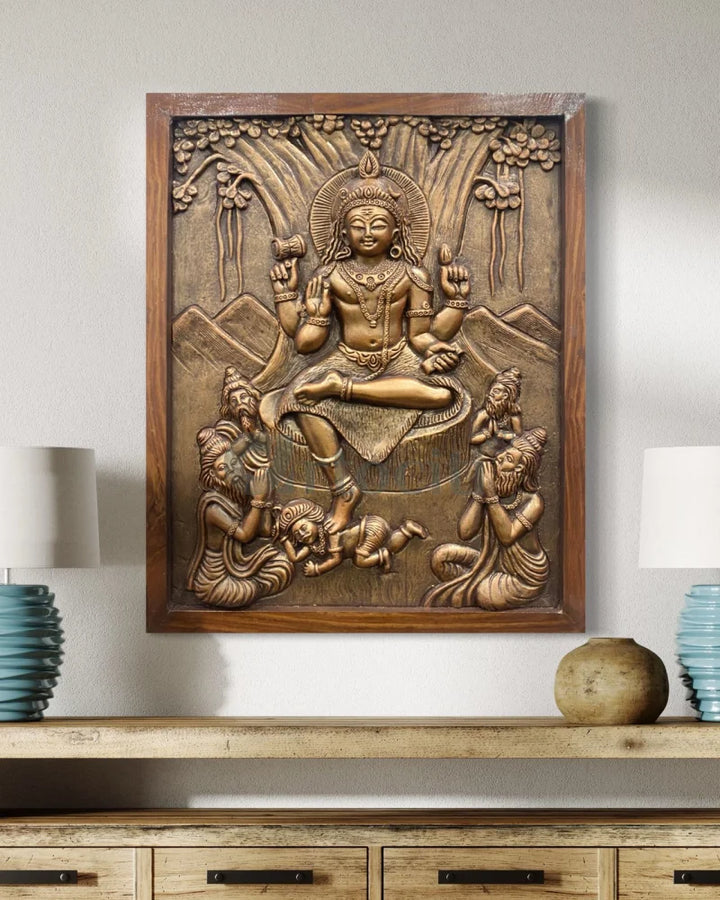 24x20 Inches Dakshinamurthy 3D Relief Mural