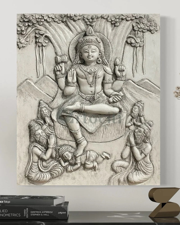 24x20 Inches Dakshinamurthy 3D Relief Mural