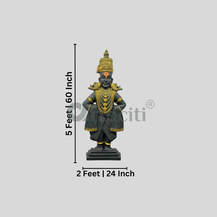 5X2 Feet Lord Vitthal Relief Mural Wall Art | Vithoba | Panduranga