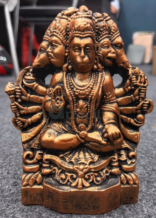 6X5 Inch Panchmukhi Hanuman 3D Relief Mural Wall Art