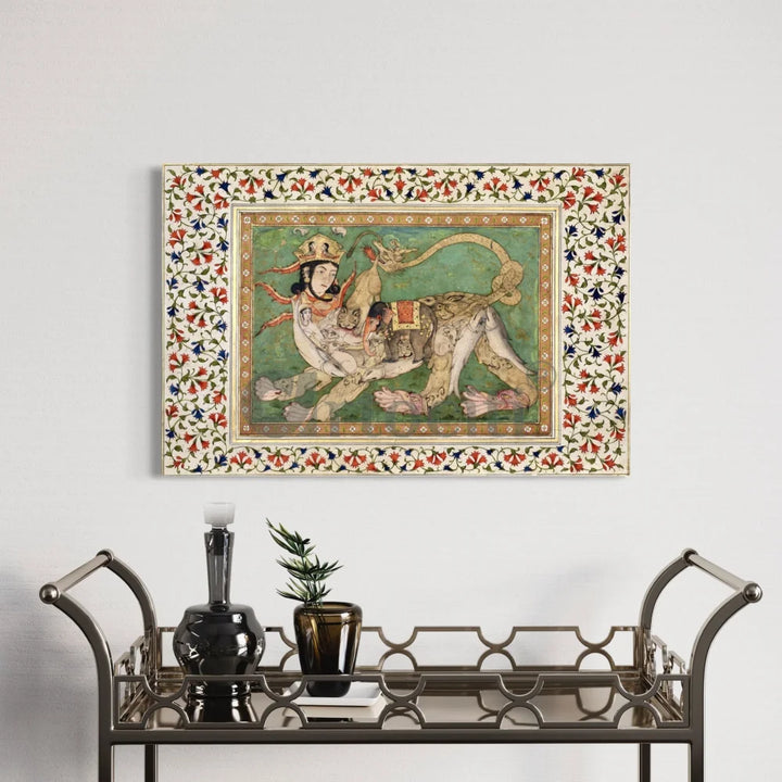 Al Buraq Canvas Giclee Print Mughal Art 16X24 Inches