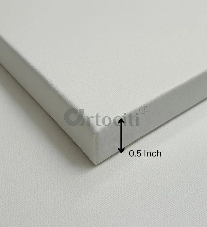 Colourful Madhubani Art Painting Canvas Painting (Set of 3)