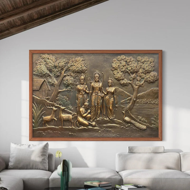 6x4 feet Divine Ram Darbar 3D Relief Mural