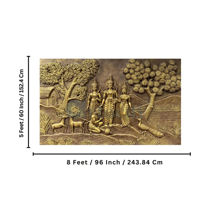 6x4 feet Divine Ram Darbar 3D Relief Mural