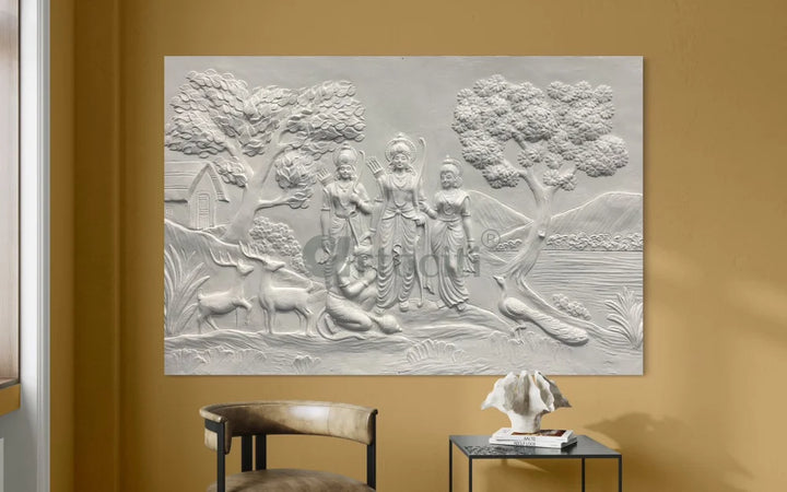 6x4 feet Divine Ram Darbar 3D Relief Mural