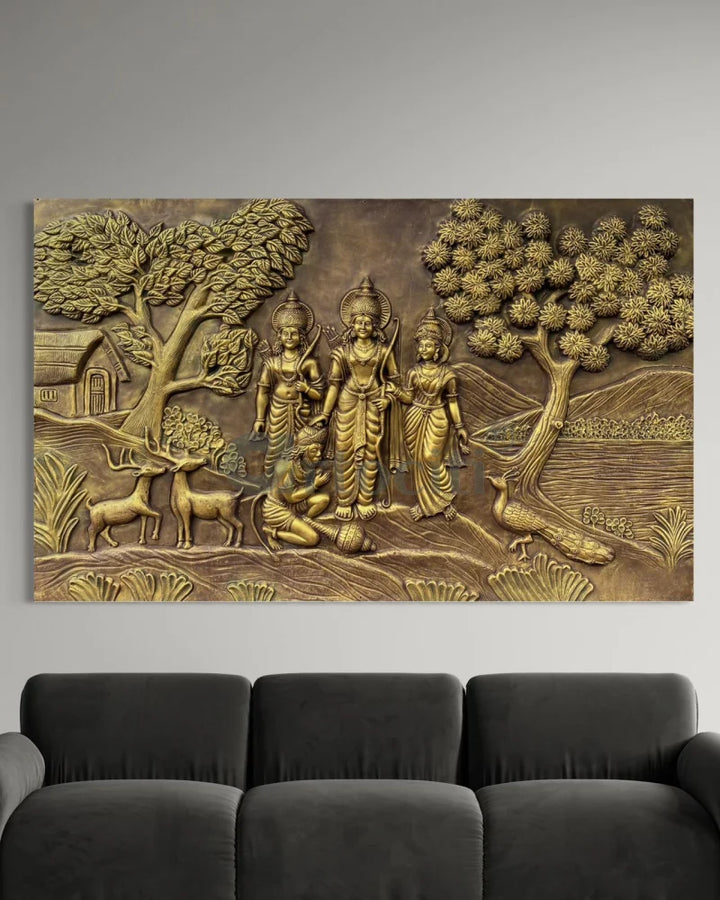 6x4 feet Divine Ram Darbar 3D Relief Mural