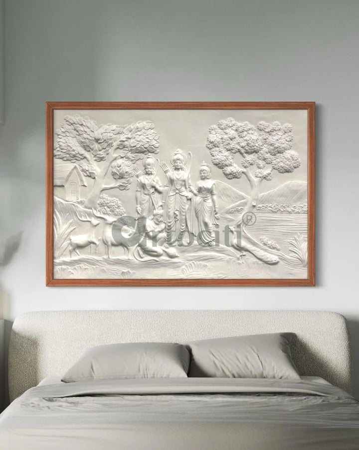 6x4 feet Divine Ram Darbar 3D Relief Mural