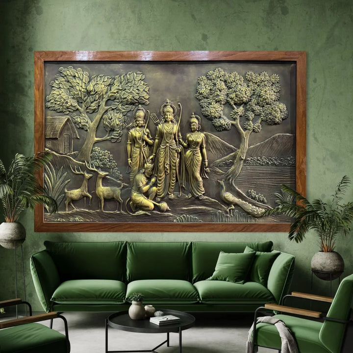 Divine Ram Darbar 3D Relief Mural | 6X4 and 8X5 Feet