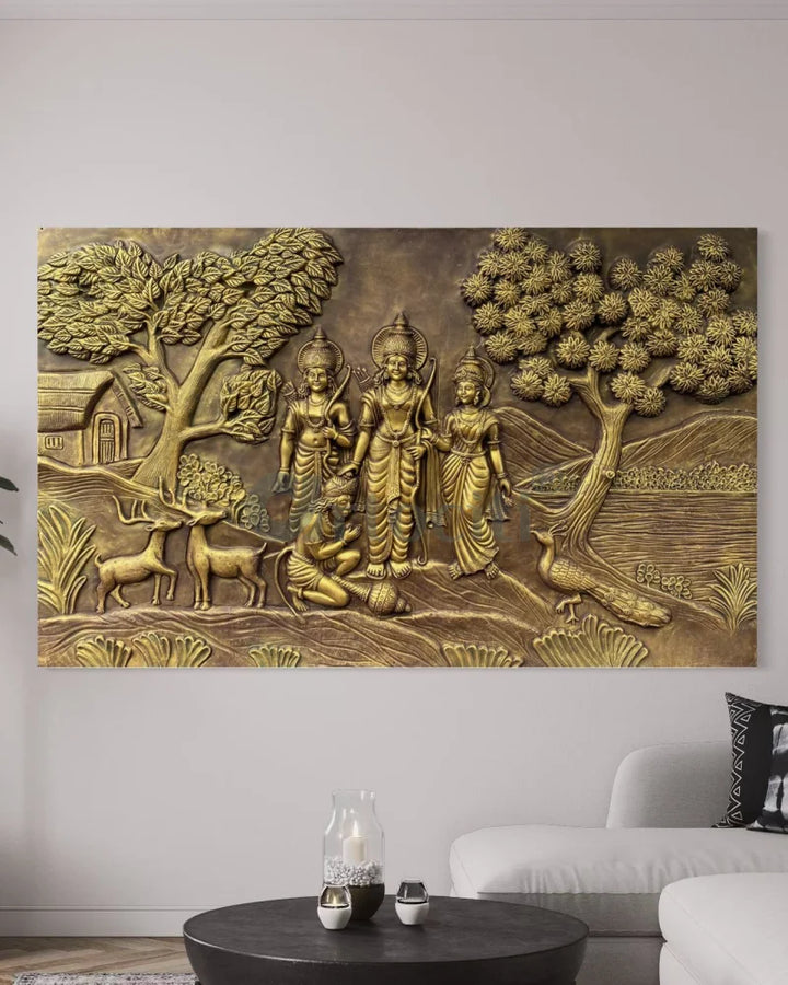 6x4 feet Divine Ram Darbar 3D Relief Mural
