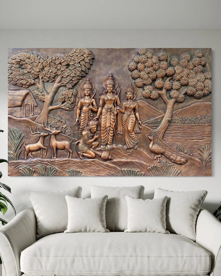 6x4 feet Divine Ram Darbar 3D Relief Mural