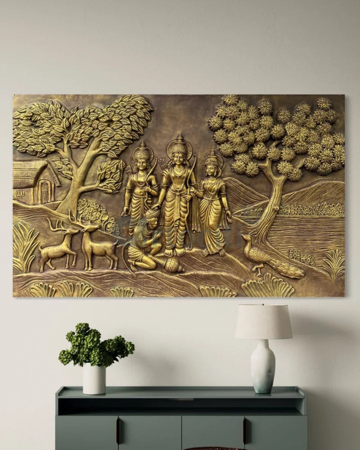 6x4 feet Divine Ram Darbar 3D Relief Mural