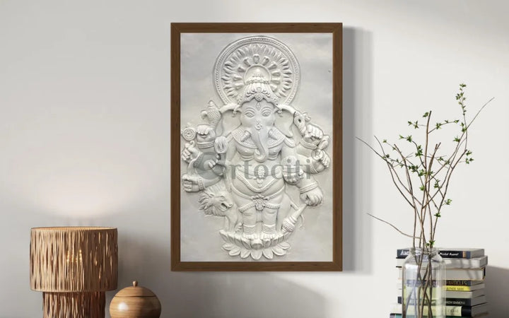 Drishti Ganesha 3D Relief Mural Wall Art Ganesha Wall Decor