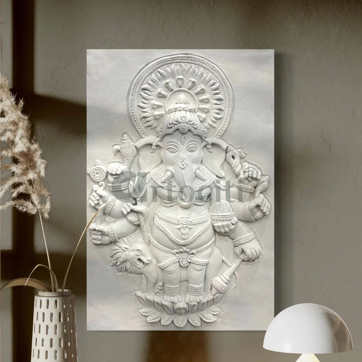Drishti Ganesha 3D Relief Mural Wall Art Ganesha Wall Decor