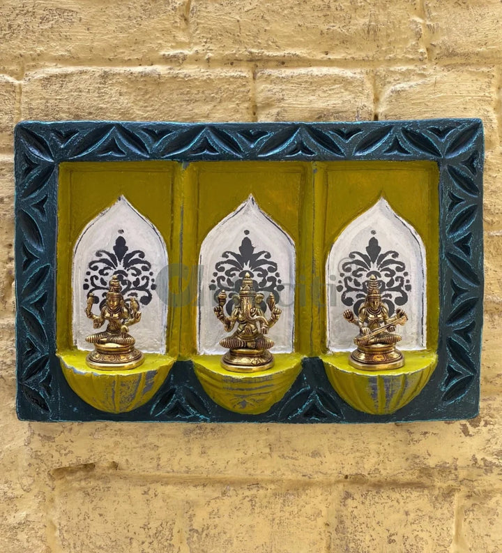 Ethnic Wall Decor Jharokha Rajasthani Jharokha Wall Decor With brass idols