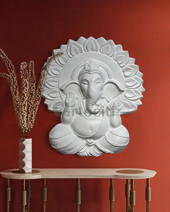 Ganesha with Chakra 3D Relief Mural Wall Art