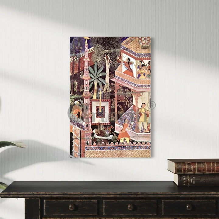 Hamzanama or Dastan-e-Amir Hamza Canvas Giclee Print Mughal art 24X16 Inches