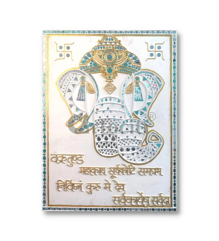 Handmade Ganesha Lippan Art