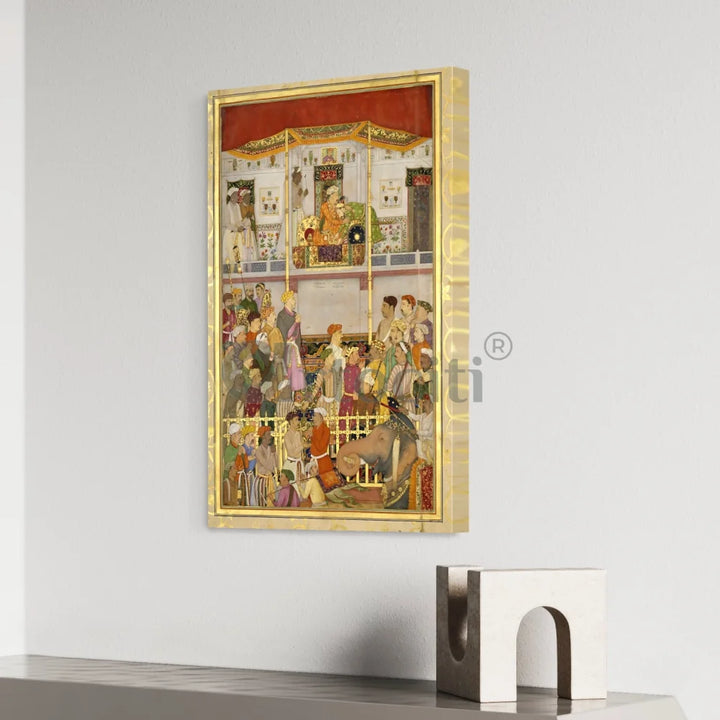 Jahangir Receives Prince Khurram Mughal Canvas Print