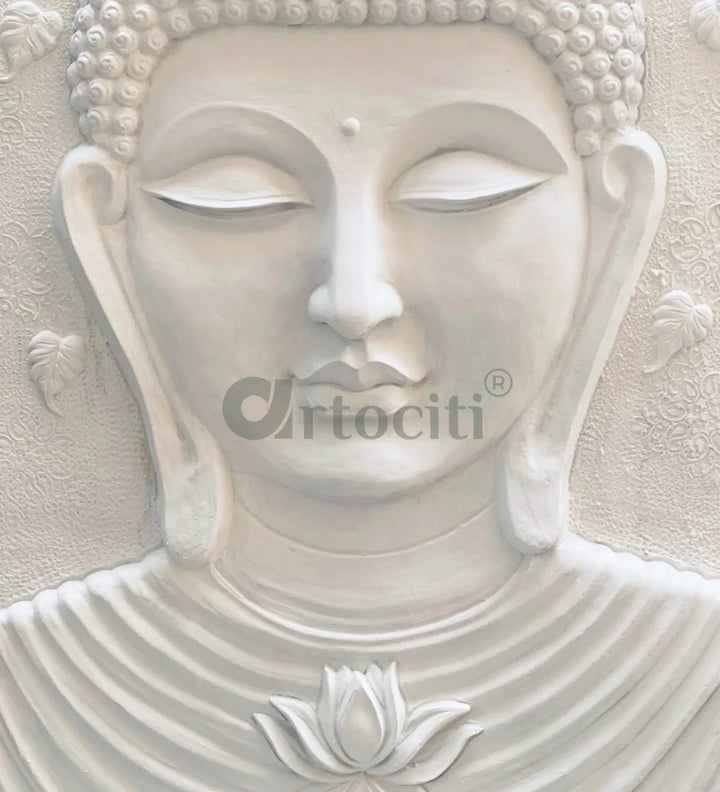 Large size Calm and Peaceful Buddha 3D Relief Mural