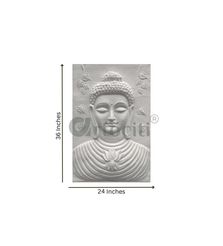 Large size Calm and Peaceful Buddha 3D Relief Mural
