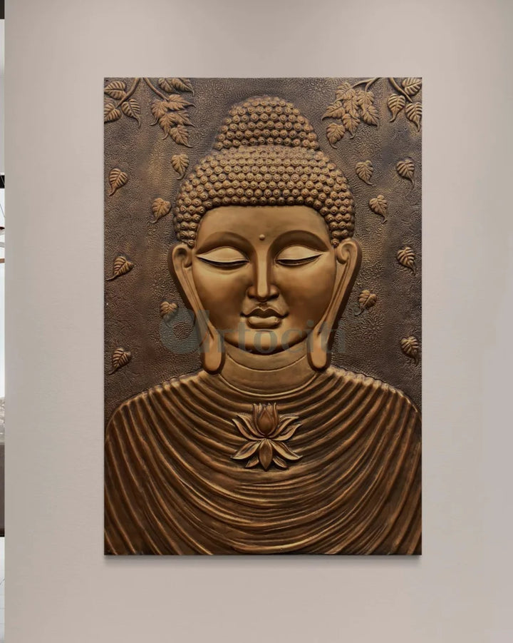 Large size Calm and Peaceful Buddha 3D Relief Mural