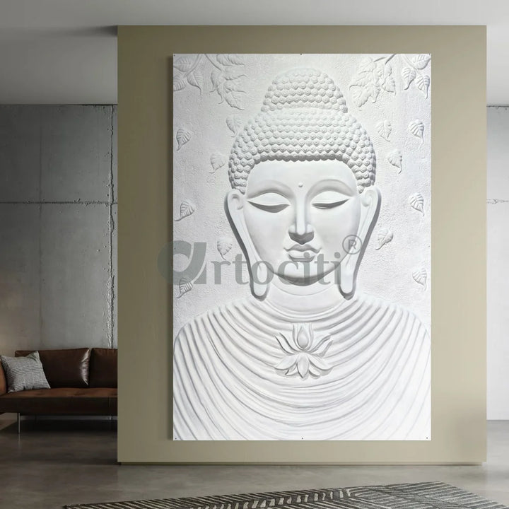 Large size Calm and Peaceful Buddha 3D Relief Mural