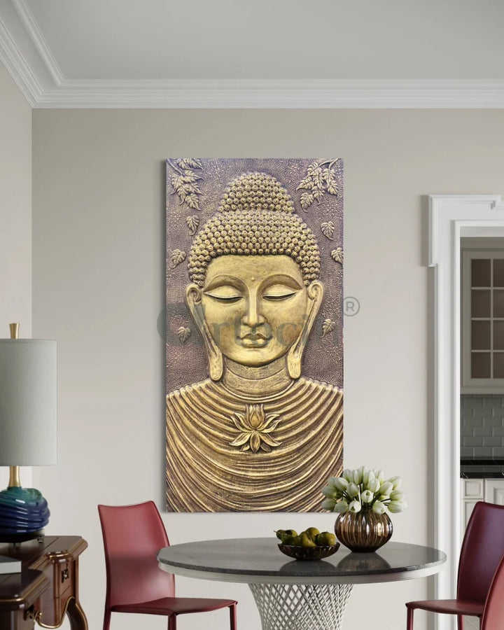 Large size Calm and Peaceful Buddha 3D Relief Mural