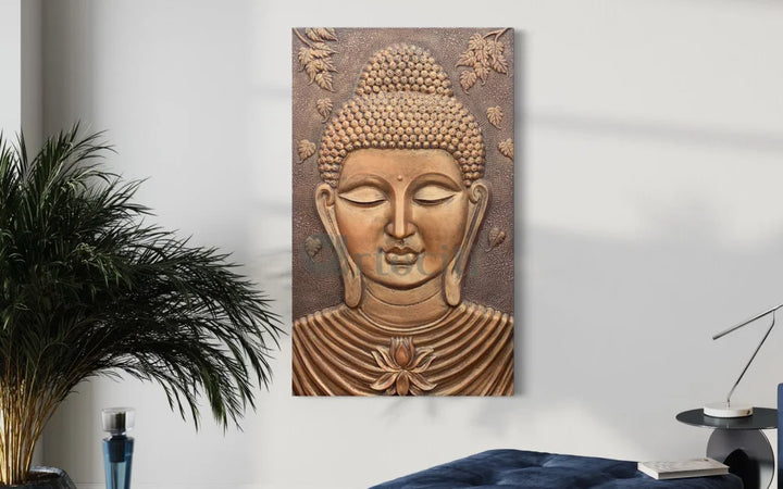 Large size Calm and Peaceful Buddha 3D Relief Mural