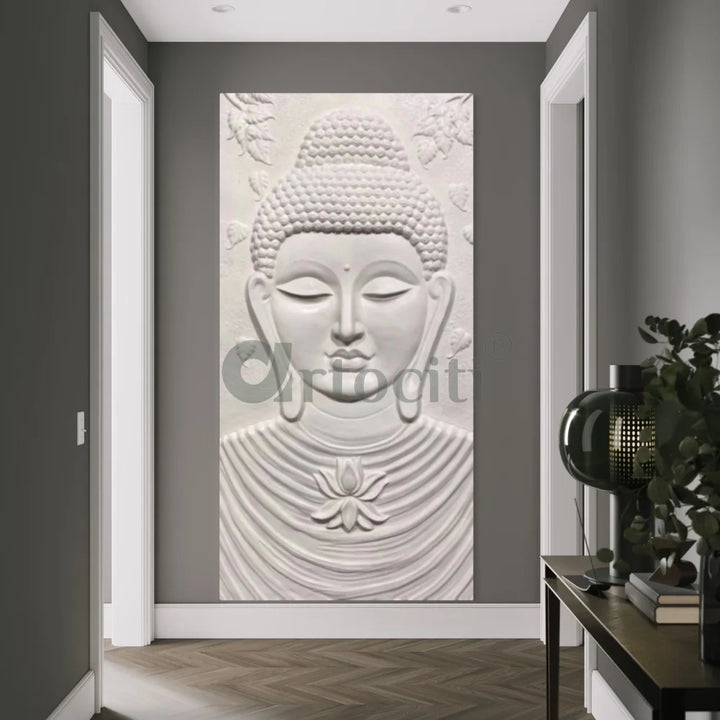 Large size Calm and Peaceful Buddha 3D Relief Mural