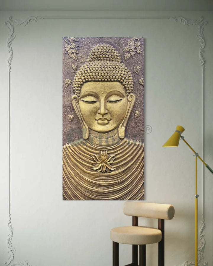 Large size Calm and Peaceful Buddha 3D Relief Mural