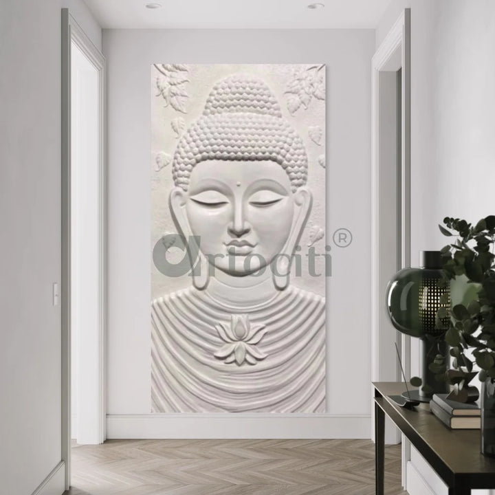 Large size Calm and Peaceful Buddha 3D Relief Mural