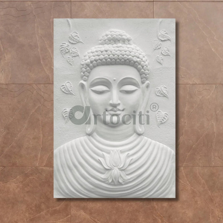 Large size Calm and Peaceful Buddha 3D Relief Mural