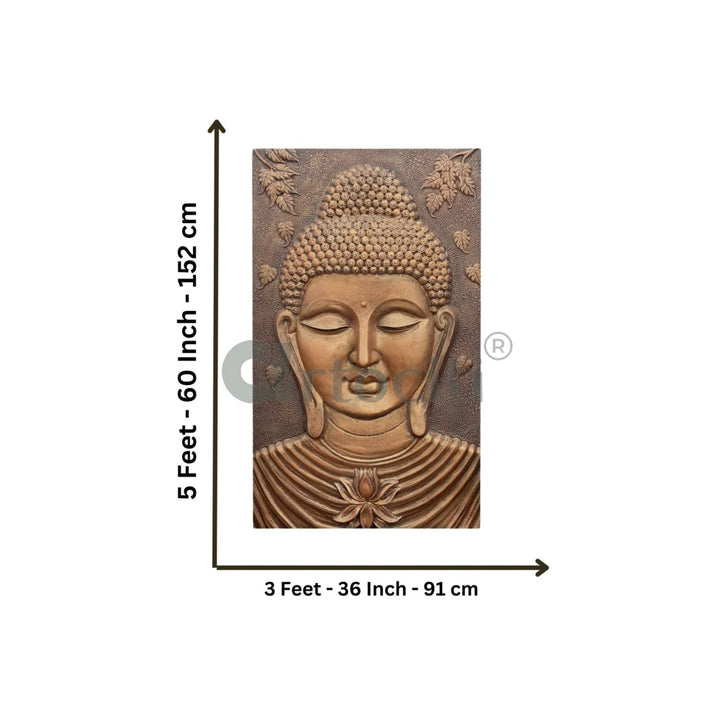 Large size Calm and Peaceful Buddha 3D Relief Mural
