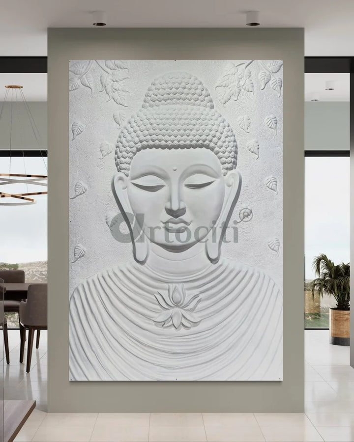 Large size Calm and Peaceful Buddha 3D Relief Mural