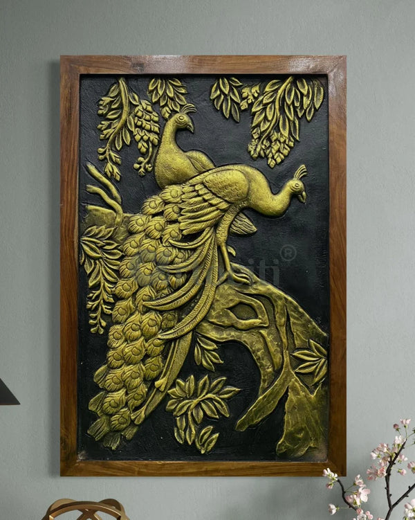 Large Size Peacock Mural 3x2 Feet