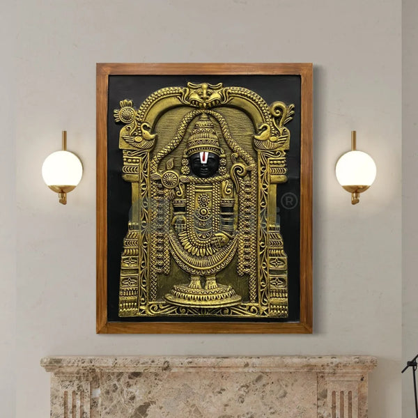 Large Size Tirupati Balaji 3D Wall Art Spiritual Wall Art