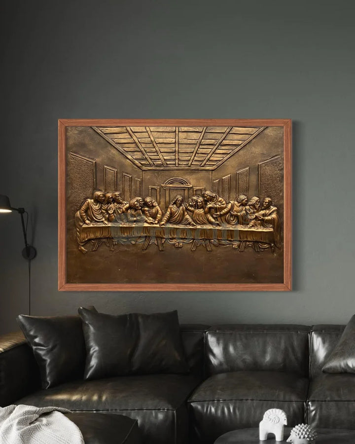 Last Supper 3D Relief Mural Wall Art Jesus Christ Painting