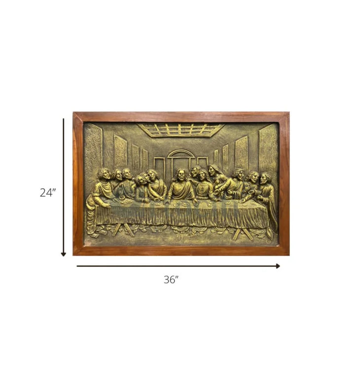 Last Supper 3D Relief Mural Wall Art Jesus Christ Painting