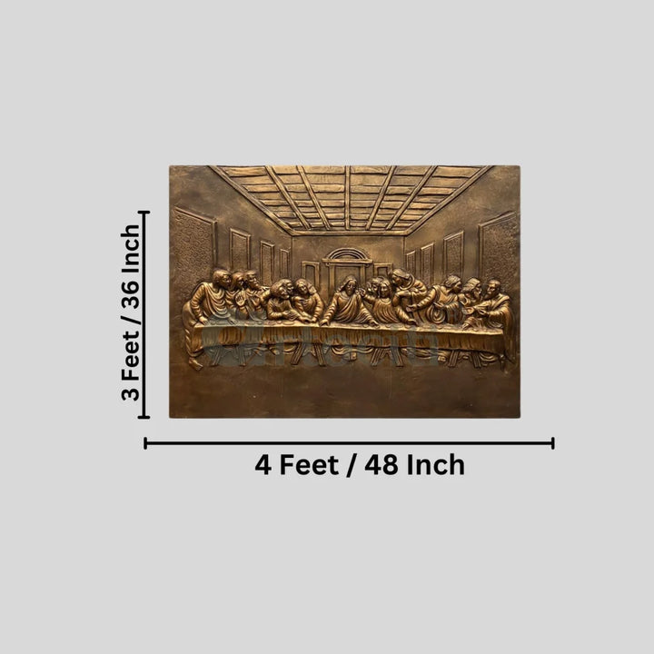 Last Supper 3D Relief Mural Wall Art Jesus Christ Painting