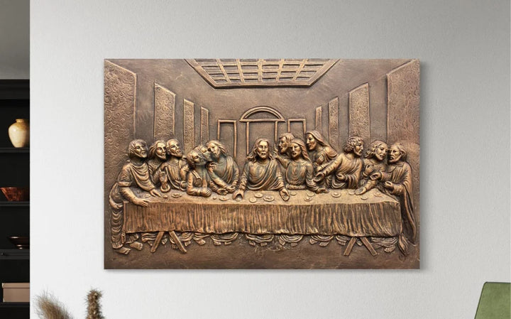 Last Supper 3D Relief Mural Wall Art Jesus Christ Painting