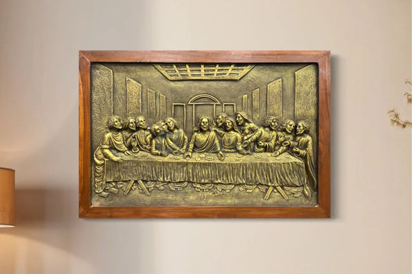 Last Supper 3D Relief Mural Wall Art Jesus Christ Painting