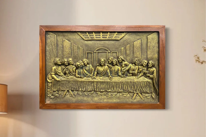 Last Supper 3D Relief Mural Wall Art Jesus Christ Painting