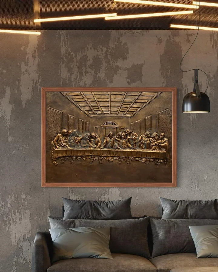 Last Supper 3D Relief Mural Wall Art Jesus Christ Painting