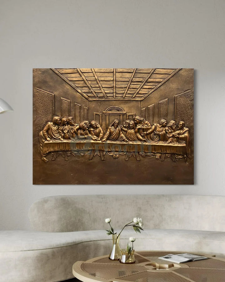 Last Supper 3D Relief Mural Wall Art Jesus Christ Painting