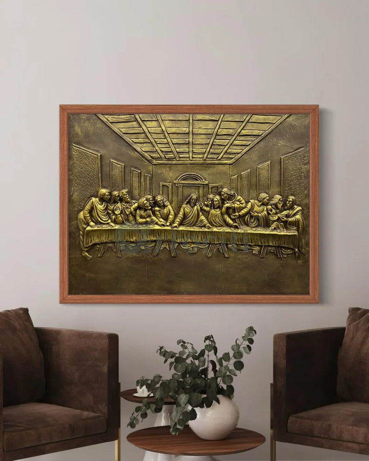 Last Supper 3D Relief Mural Wall Art Jesus Christ Painting