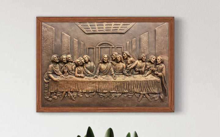 Last Supper 3D Relief Mural Wall Art Jesus Christ Painting