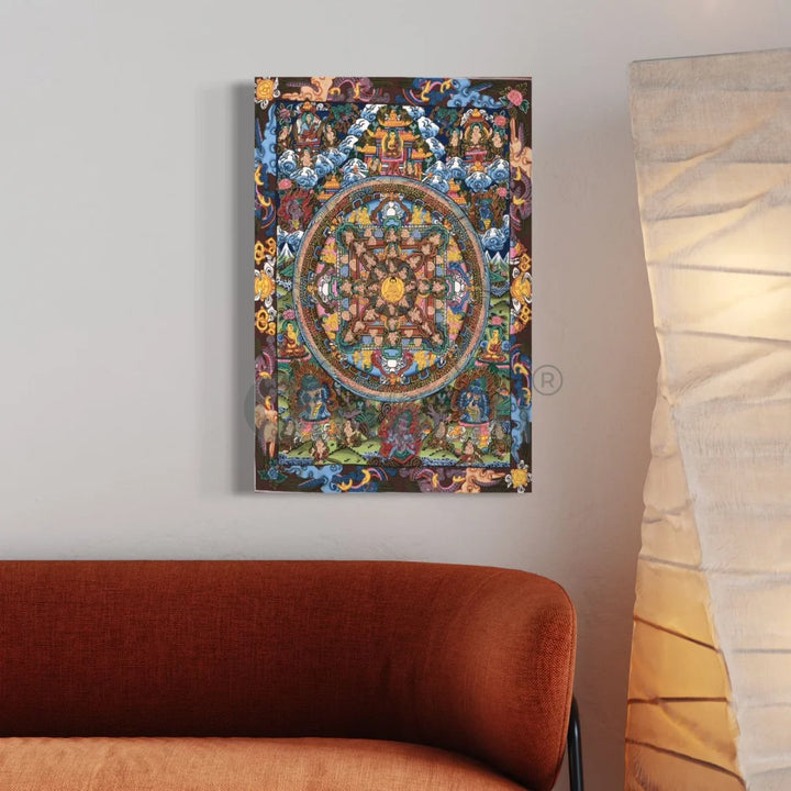 Lord Buddha Tibetan Canvas Thangka Painting 24X16 INCHES