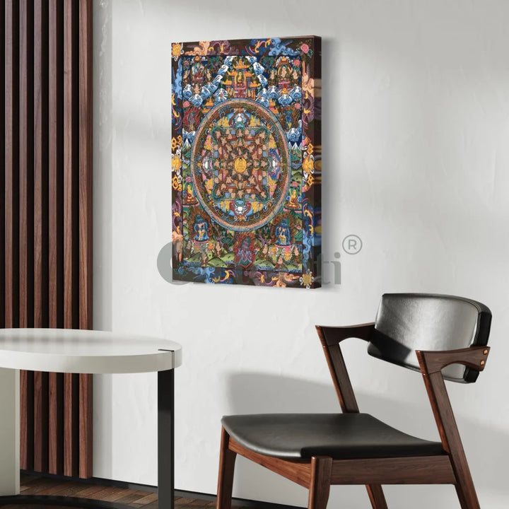 Lord Buddha Tibetan Canvas Thangka Painting 30X20 INCHES